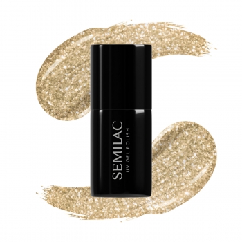 Semilac Lakier hybrydowy 037 Gold Disco 7ml