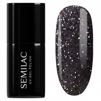 Semilac 959  Lakier Hybrydowy Disco Black 7 ml