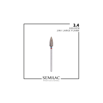 Semilac Professional - frez Golden 3.4 Płomień