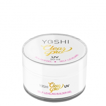 YOSHO Żel Clear PRO Gel UV LED Self Leveling 50 ml