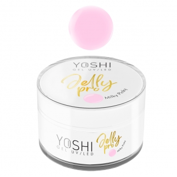 YOSHI Żel Budujący Galaretka Jelly PRO Gel UV LED Milky Pinky 50 ml